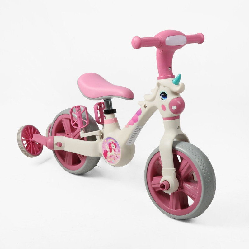 Дитячий Велосипед-трансформер Best Trike (JM-0410-4) музика, підсвічування, знімні педалі та допоміжні бічні колеса