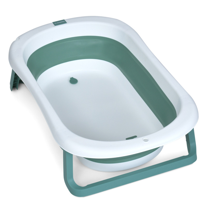 Дитяча Ванночка (ME 1151 PLUS Deep Green) з термометром, силікон, складана