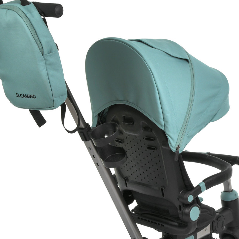 Дитячий Велосипед El Camino TRIGO (ME 1226 Jade Green) поворот на 360°, кермо складане, дощовик