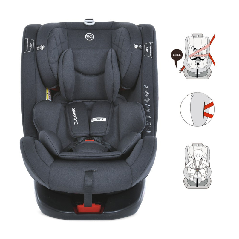 Автокрісло дитяче El Camino EVEREST (ME 1114 Dark Gray)