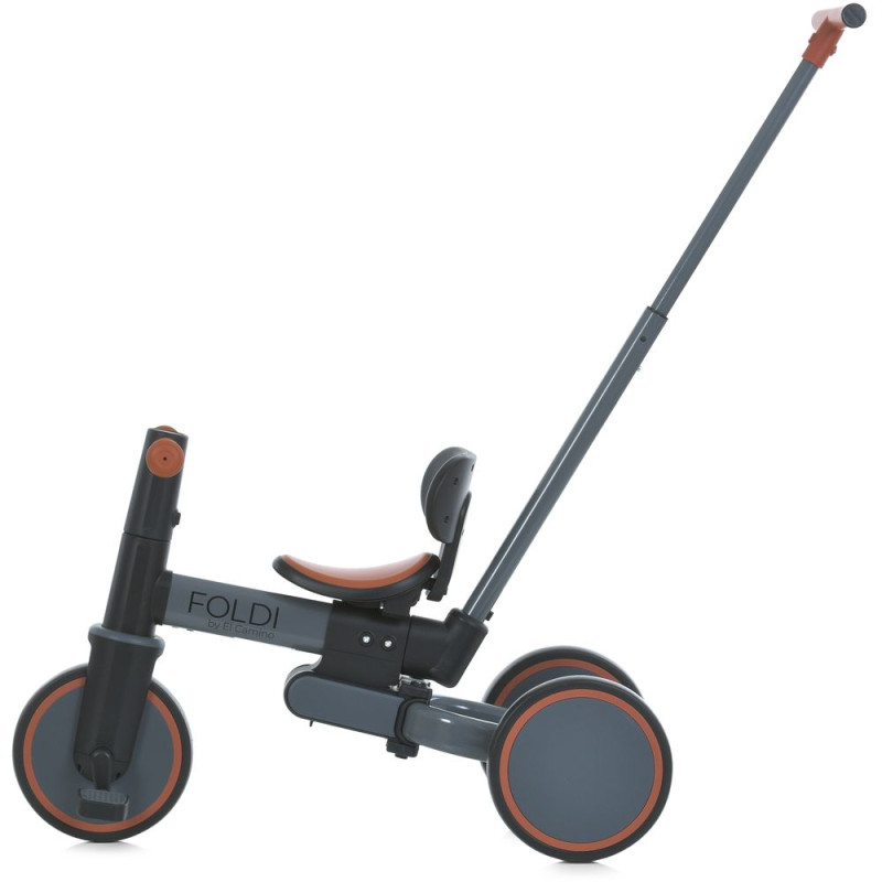 Дитячий триколісний Велосипед-велобіг EL CAMINO FOLDI 3в1 (ME 1202 Graphite)
