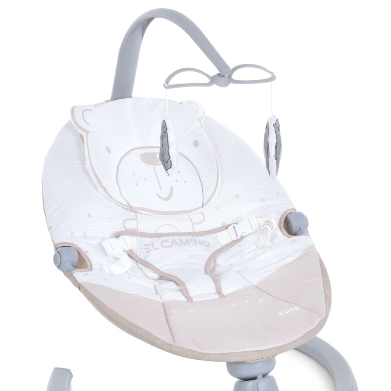 Дитячий Заколисуючий центр EL CAMINO CUTE (ME 1116 Beige) пульт, таймер, 12 мелодій, Bluetooth