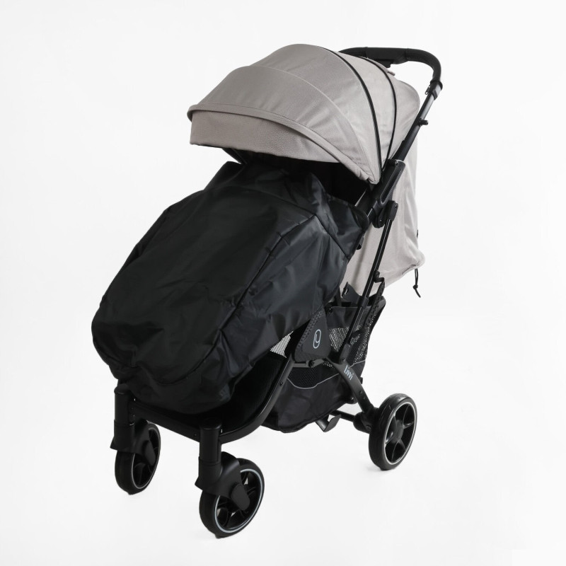 Дитяча прогулянкова Коляска JOY "Livvi" (LV-09257) сіра, футкавер, підсклянник, телескопічна ручка