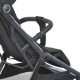 Дитяча прогулянкова Коляска EL CAMINO BEYA (ME 1127-B Black) з чохлом на ніжки