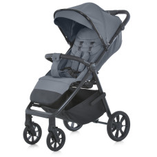 Коляска дитяча EL CAMINO MALTA (ME 1182 Iron Gray) москітна сітка, дощовик, підстак., чохол