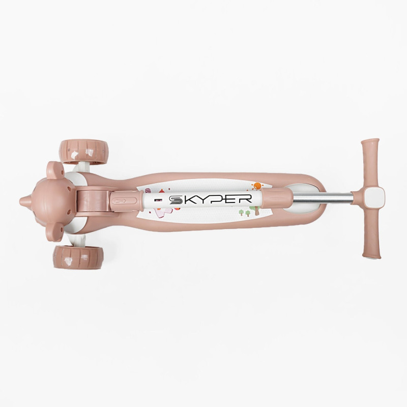 Дитячий триколісний Самокат 3в1 "Skyper" (EF-5933-81) світло, музика, кермо складне
