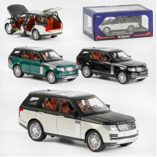 Машинка металопластик GT - 1128 (24/2) "Авто Експерт Преміум", 3 кольори, 1:24, звук, світло, інерція, відчиняються двері, багажник, капот, у коробці