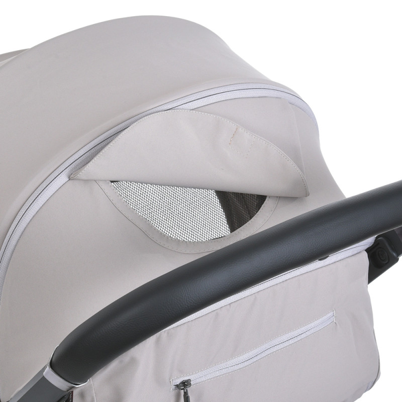Дитяча коляска EL CAMINO BEYA (ME 1127-C Cream Beige) з чохлом на ніжки