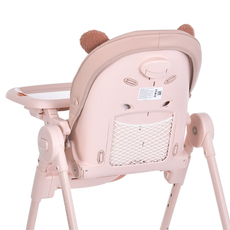 Дитячий Стільчик для годування EL CAMINO CRYSTAL (ME 1037 Bear Pink)