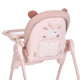 Дитячий Стільчик для годування EL CAMINO CRYSTAL (ME 1037 Bear Pink)