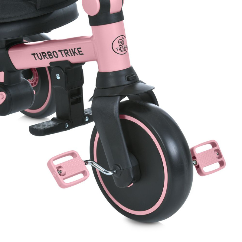 Дитячий триколісний Велосипед TURBOTRIKE (MT 1036 pink) складне кермо