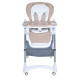 Дитячий Стільчик для годування EL CAMINO STEADY (ME 1177 Cream Beige)