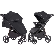 Дитяча коляска прогулянкова CARRELLO Bravo (CRL-5515 Jet Black 2024 NF) складна