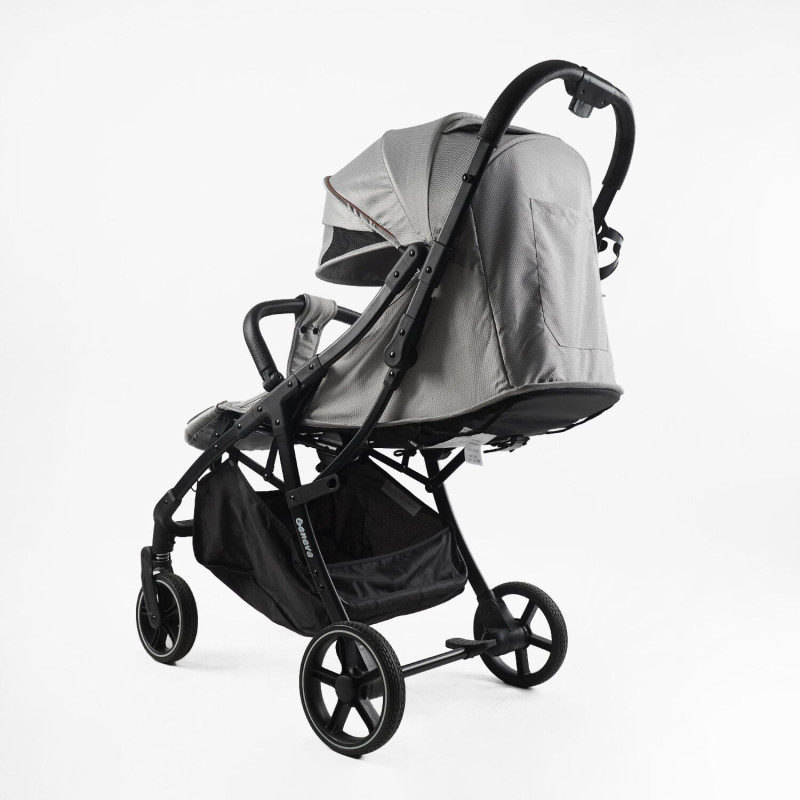 Дитяча прогулянкова Коляска JOY "Geneva" (GN-64493) срібна, футкавер, підсклянник, телескопічна ручка