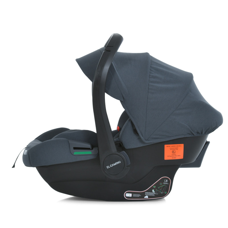 Автокрісло дитяче EL CAMINO i-KEEP (ME 1186 Melange Midnight Gray) зріст дитини 40-87см