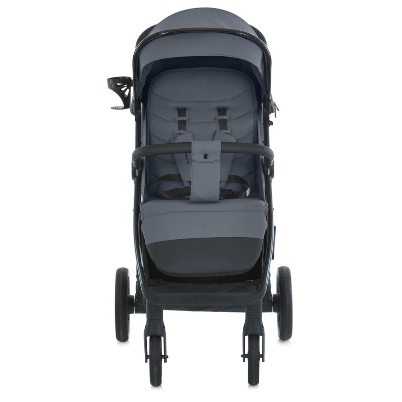 Коляска дитяча EL CAMINO MALTA (ME 1182 Iron Gray) москітна сітка, дощовик, підстак., чохол