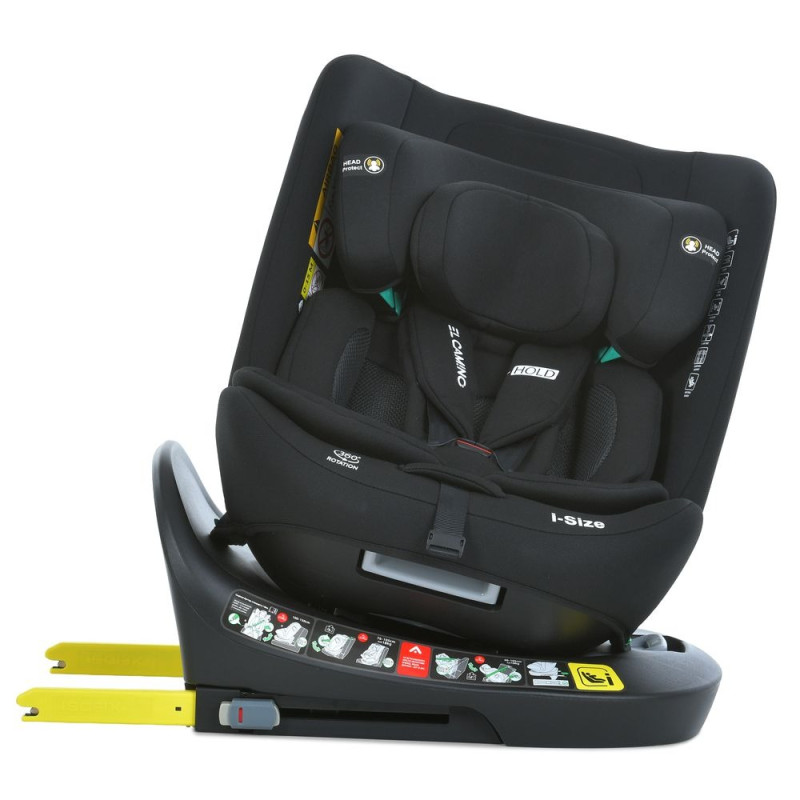 Дитяче автокрісло EL CAMINO i-HOLD (ME 1188 Black) Група 0+I, II, III, Top Tether, isofix, поворот 360