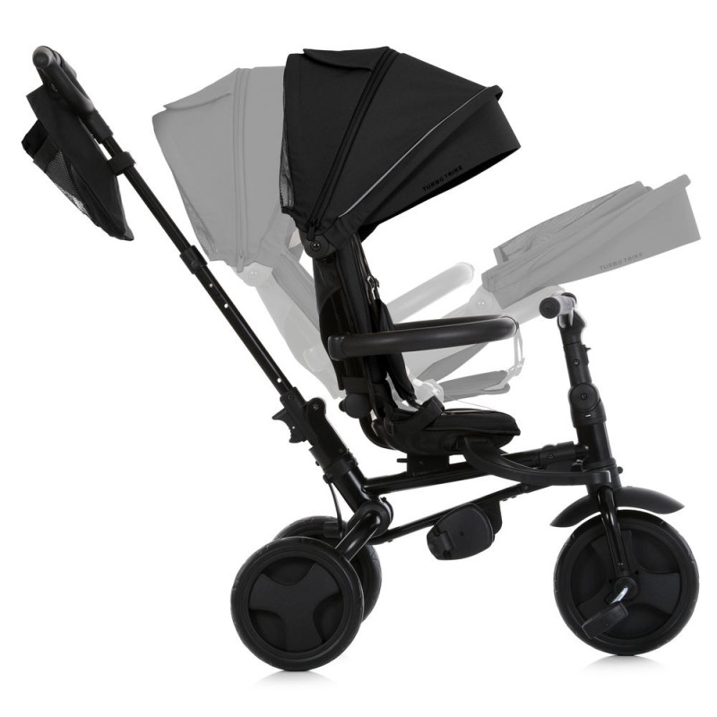 Дитячий триколісний Велосипед TURBOTRIKE (MT 1055 Black) складний, поворотний