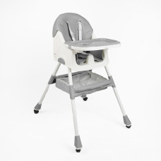 Дитячий Стільчик для годування Toti (TL-51609) сталева конструкція, матеріал тканини PU, знімний столик, опускна спинка, 4 колеса