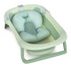 Дитяча Ванночка (ME 1151 PLUS Pale Green) з термометром, силікон, складана