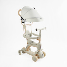 Дитячий триколісний Самокат 5в1 "Skyper" (LF-02865) колеса PU 125х35мм зі світлом, озвучування та підсвічування платформи, с ДОП. КОЛЕСАМИ, захисний бампер