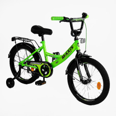 Велосипед 18" дюймів 2-х колісний "CORSO" MAXIS CL-18123 (1) ручне гальмо, дзвіночок, додаткові колеса, ЗІБРАНИЙ НА 75%, в коробці