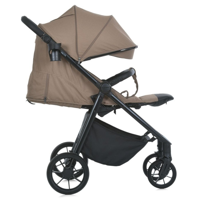 Коляска дитяча EL CAMINO MALTA (ME 1182 Coffe Beige) москітна сітка, дощовик, підстак., чохол