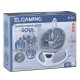 Дитячий Заколисуючий центр EL CAMINO SOUL (ME 1175 Light Gray) пульт, таймер, 12 мелодій, Bluetooth, APP