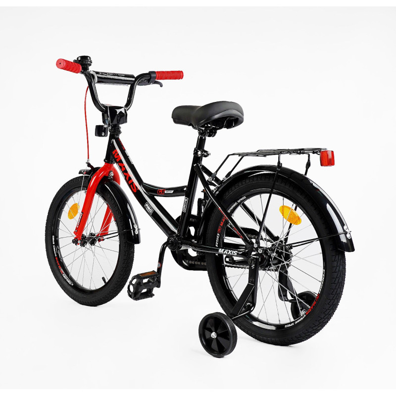 Велосипед 18" дюймів 2-х колісний "CORSO" MAXIS CL-18639 (1) ручне гальмо, дзвіночок, додаткові колеса, ЗІБРАНИЙ НА 75%, в коробці