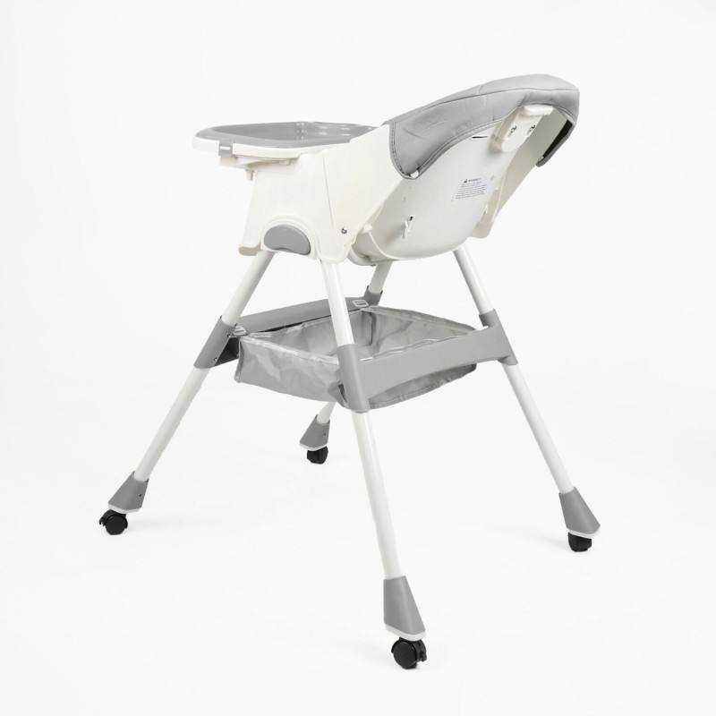 Дитячий Стільчик для годування Toti (TL-51609) сталева конструкція, матеріал тканини PU, знімний столик, опускна спинка, 4 колеса
