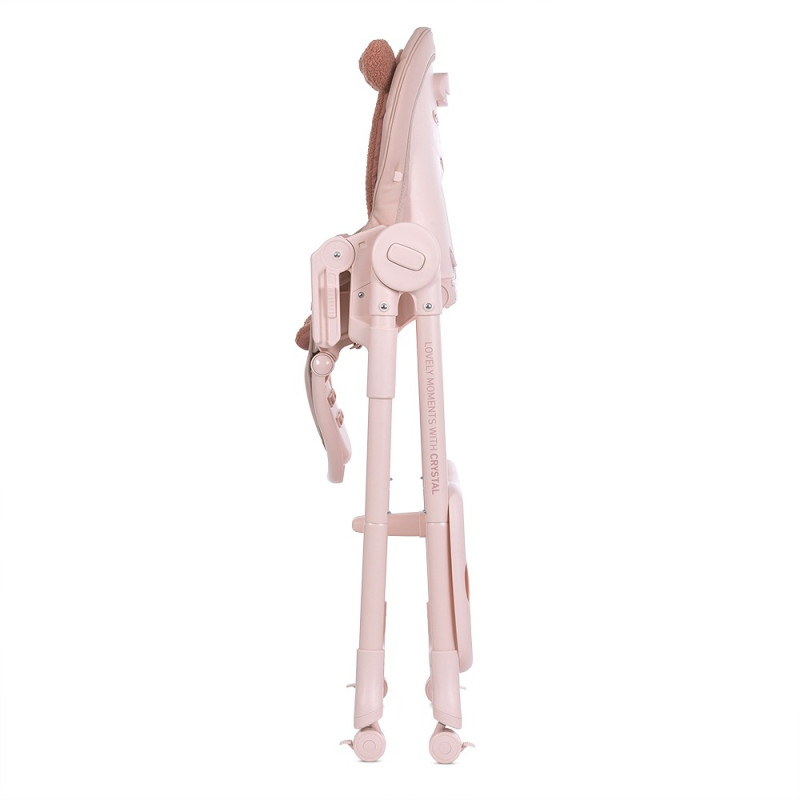 Дитячий Стільчик для годування EL CAMINO CRYSTAL (ME 1037 Bear Pink)