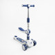 Дитячий триколісний Самокат 5в1 "Skyper" (GH-51784) світло, укр. озвучування та підсвічування платформи,с ДОП. КОЛЕСАМИ, захисний бампер