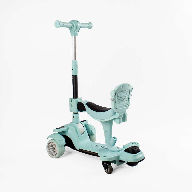 Дитячий триколісний Самокат 5в1 "Skyper" (BT-12240) світло, укр. озвучування