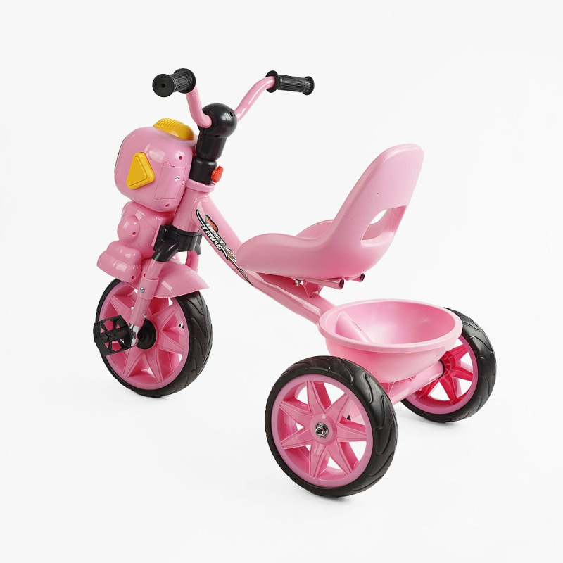 Дитячий триколісний Велосипед Best Trike (BS-60413) сталева рама, кошик, укр. озвучка