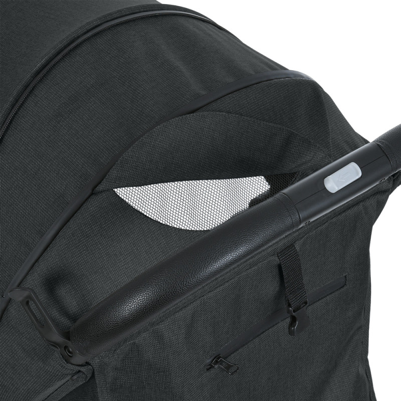 Дитяча прогулянкова Коляска BAMBI FLASH (M 5727-1 Almost Black) алюміній
