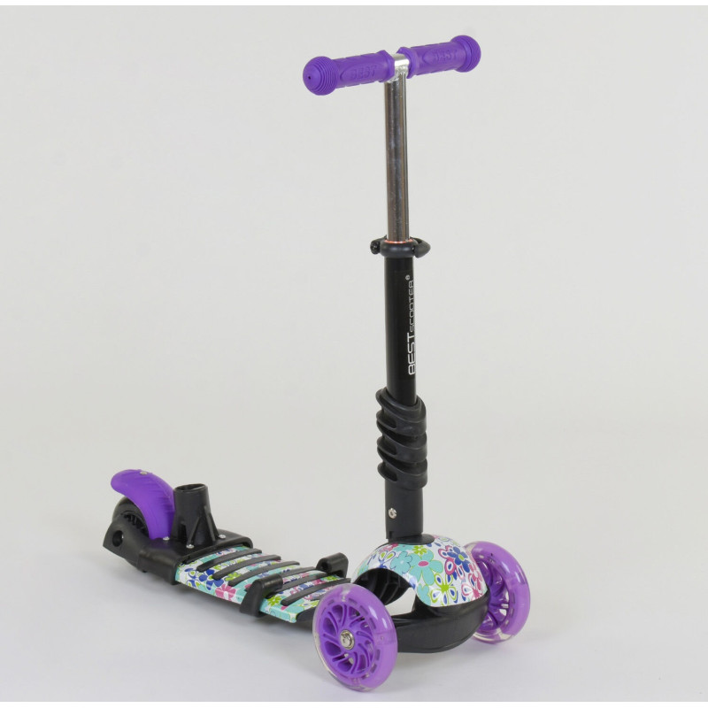 Триколісний самокат Best Scooter 5в1 (68995) з підсвічуванням коліс