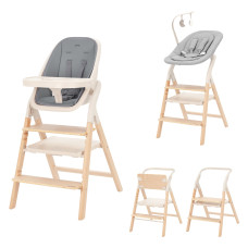 Дитячий Стілець для годування CARRELLO Ergo 4в1 (CRL-16701 Carbon Grey)