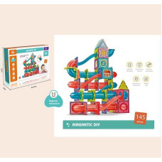 Магнітний конструктор (CH 1005) 145 деталей, лабіринт, кульки, наліпки