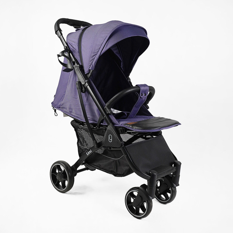 Дитяча прогулянкова Коляска JOY "Livvi" (LV-04270) синя, футкавер, підсклянник, телескопічна ручка