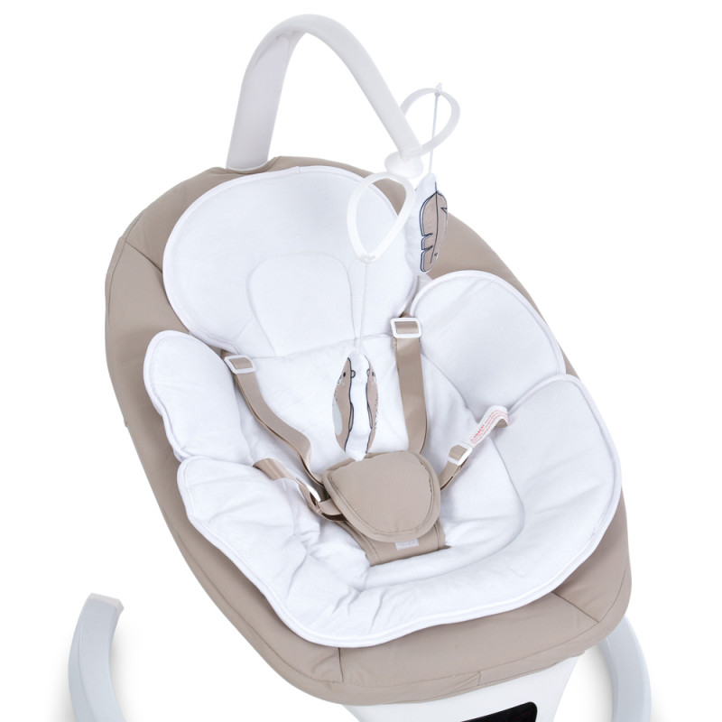 Дитячий Заколисуючий центр EL CAMINO SOUL (ME 1175 Beige) пульт, таймер, 12 мелодій, Bluetooth, APP