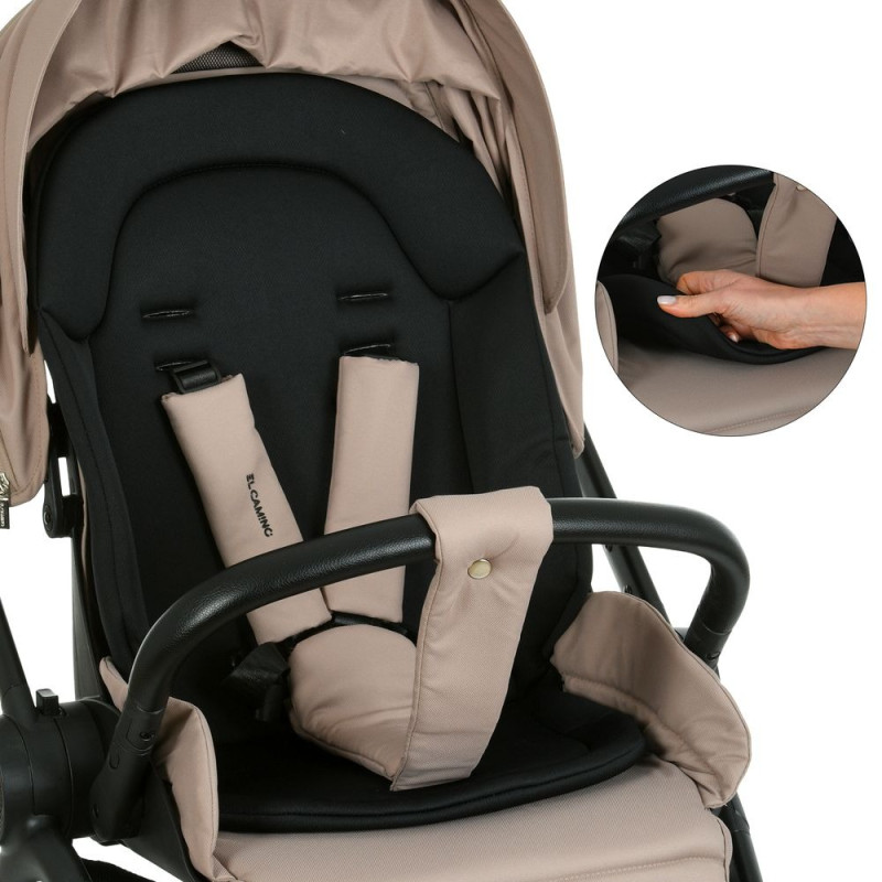 Дитяча коляска EL CAMINO CHLOE (ME 1191 Nougat Beige)