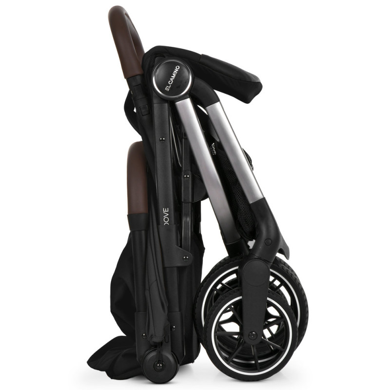 Дитяча прогулянкова Коляска El Camino ROOVE (ME 1230 Black) чохол на ніжки