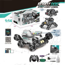 Танк на радіокеруванні YL 116-1 (20)акум. 3.7V, 2.4GHz+сенсор брасл,рол колеса,звуки,муз,підсвіч,зміна полож.корпусу,режим демонстр,стріляє водою,1:14