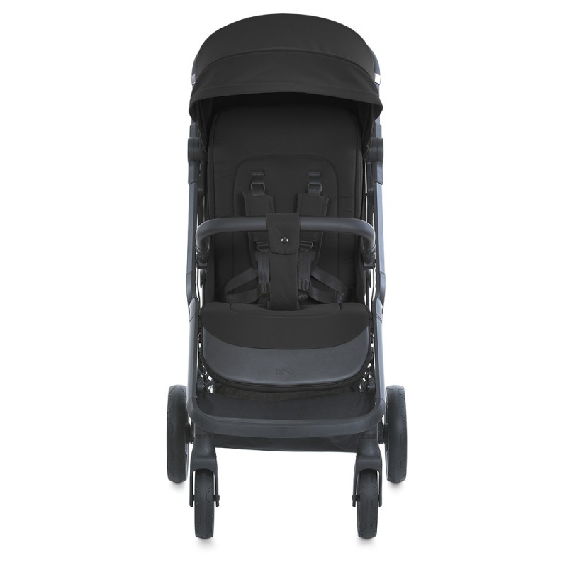 Дитяча прогулянкова Коляска EL CAMINO BEYA (ME 1127-B Black) з чохлом на ніжки