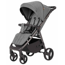 Дитяча коляска прогулянкова CARRELLO Bravo (CRL-8512PU Metal Grey) складана