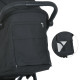 Дитячий візочок прогулянковий EL CAMINO DAHLIA (ME 1181 Black) чохол