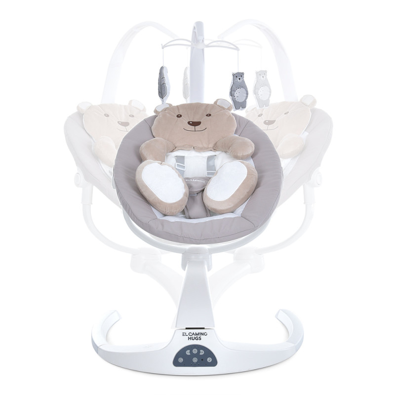 Дитячий центр EL CAMINO HUGS (ME 1077 Beige) пульт, APP, таймер, 12 мелодій, USB