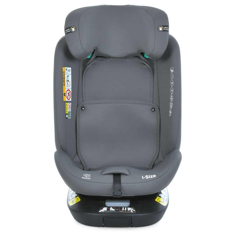Дитяче Автокрісло EL CAMINO  i-HOLD+ (ME 1189 Shadow Gray) поворотне, група 0+I, II, III