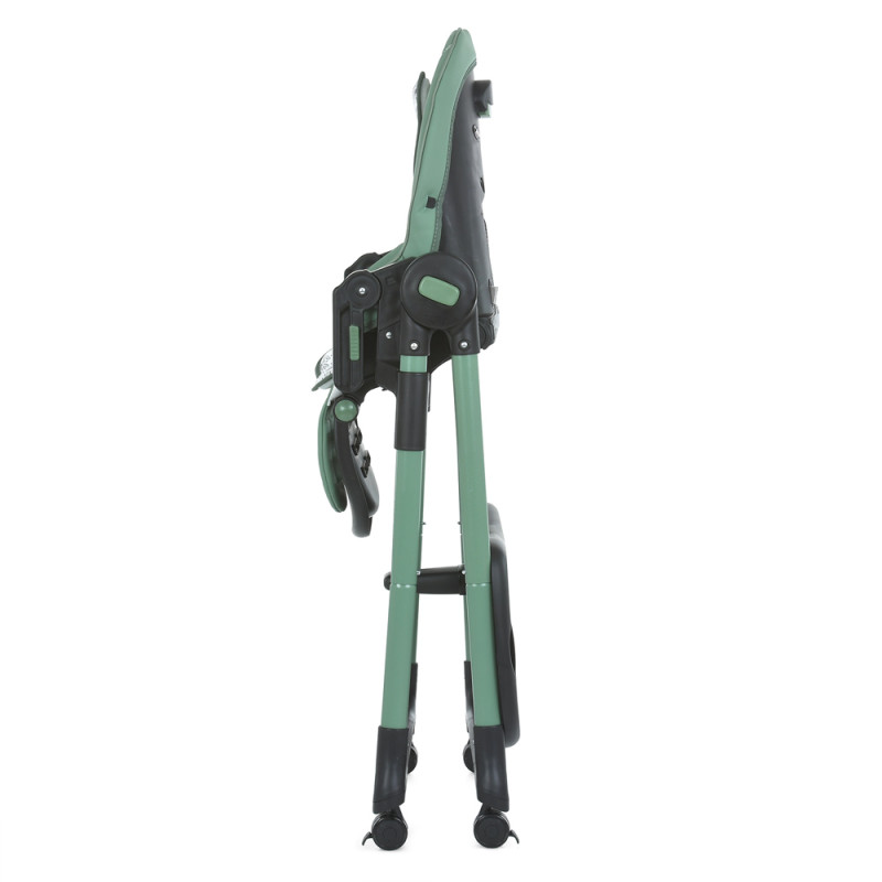 Стільчик для годування El Camino CRYSTAL (ME 1037-B Green) зі шкіряним сидінням