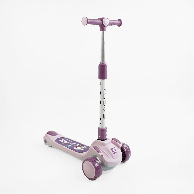 Дитячий триколісний Самокат 5в1 "Skyper" (GH-31692) світло, укр. озвучування та підсвічування платформи,с ДОП. КОЛЕСАМИ, захисний бампер